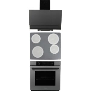 Alveus Shadow Gri Elektrikli 3'lü Cam Dijital Ankastre Set (AD30-VİTRO-MFA627) HBCV0000EPDPNZ