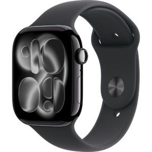 Apple Watch Series 11 Gps, 42 mm Alüminyum kasa ve Siyah Spor kordon - m/l Simsiyah