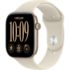 Apple Watch Series 12 Gps + Cellular, 42 mm Uçuk Altın Rengi Alüminyum Kasa ve Kum Beji Spor Kordon - S/m Uçuk Altın Rengi - Kum Beji