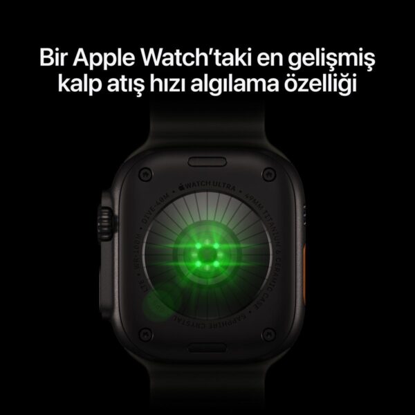 Apple Watch Ultra 4 Gps + Cellular, 49 mm Natürel Titanyum Kasa ve Çöl Rengi Alpine Loop – Orta Boy