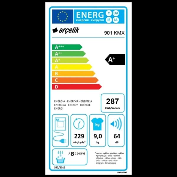 Arçelik 901 KMX 9 Kg Kurutma Makinesi