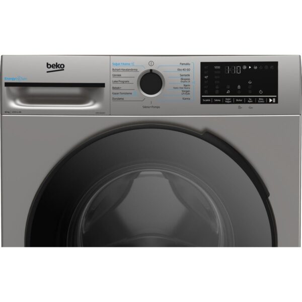 Beko CMX 10120 S 10 Kg Çamaşır Makinesi 1200 Devir Hızı A Enerji Sınıfı Gri Renk