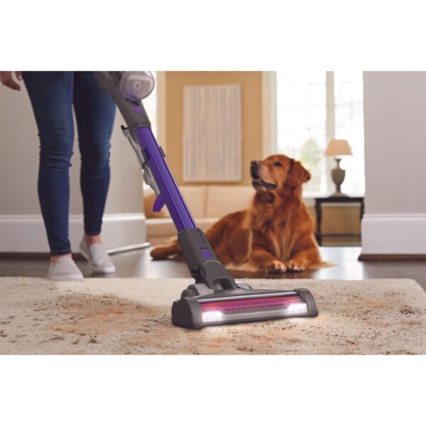 Black & Decker 18V Kablosuz Dikey Süpürge Mor Turbo Başlıklı Toz Haznesi Var Güçlü Emiş Teknolojisi