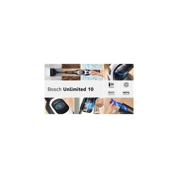Bosch BCS1041WAC 18,5 W Güçlü Dikey Şarjlı Elektrik Süpürgesi HEPA Filtre Özelliği ile