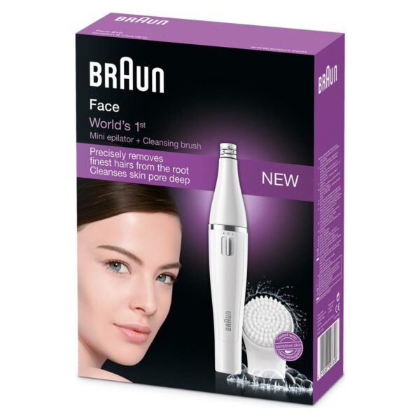 Braun FaceSpa 810 Yüz Epilatörü Ve Temizleme Fırçası Sistemi, Ek Pil İle Birlikte