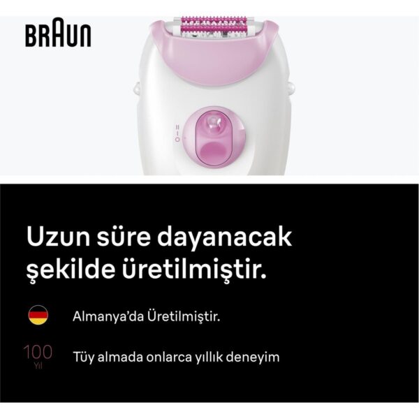 Braun Silk·épil 3 Kablolu Epilatör, Kalıcı Pürüzsüz Cilt, 3-000