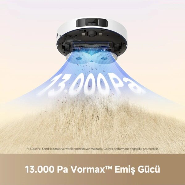 Dreame L40 Plus Robot Süpürge 13000PA Emiş Gücü ile Akıllı Navigasyon Düz Zemin Kullanımı
