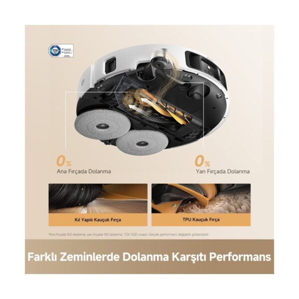 Dreame L50S Pro Ultra Robot Süpürge Beyaz, 30.000PA Emiş Gücü
