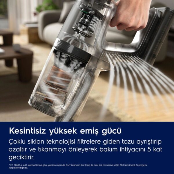 Electrolux EP82AB25UG 800 Serisi Animal Dikey Şarjlı Süpürge, 10 Yıl Motor Garantili