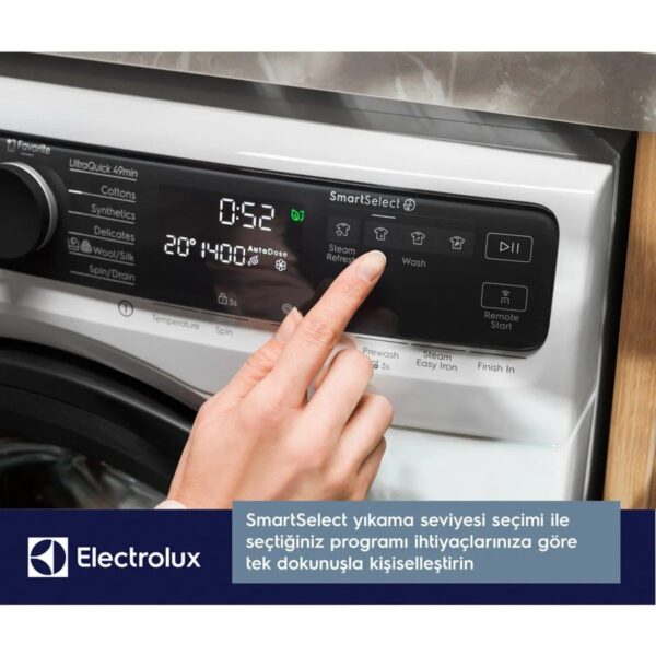 Electrolux EW7F5412SCT 10 kg Yıkama Kapasiteli 1400 Devir Wi-Fi Çamaşır Makinesi Enerji Sınıfı B