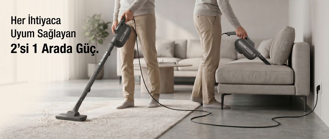 Fantom P1200 Pratic-s Toz Torbasız Elektrikli Dikey Süpürge