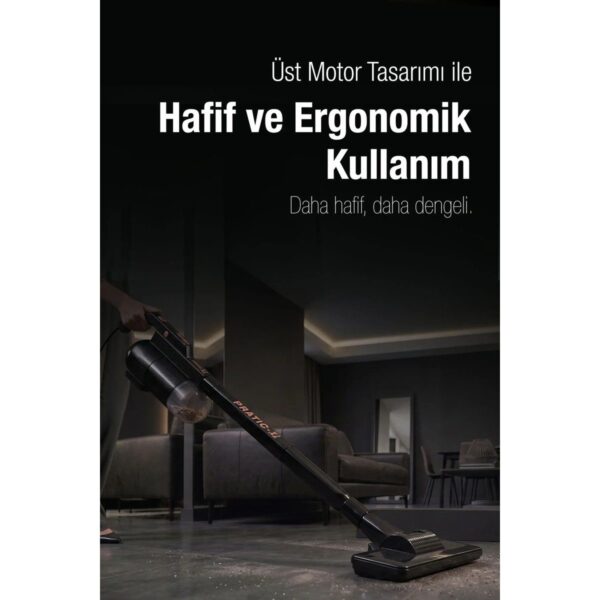 Fantom Pratıc-Xl P 1300 Toz Torbasız Dikey Süpürge Siyah