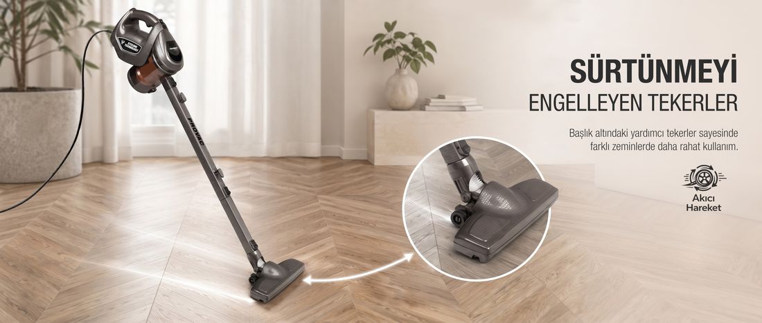 Fantom Provac P5000 Cyclonic Elektrik Süpürgesi Gri