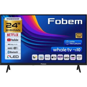 Fobem FM24EW3000F 24'' 61CM Ekran Hd Dahili Uydu Alıcılı Ultra Ince Çerçeve Whale Os Android Smart Dled Tv HBCV0000I8G9JM