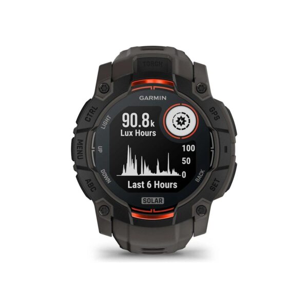 Garmin Instinct 3 – 50 mm, Solar – Kömür Siyahı