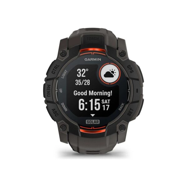 Garmin Instinct 3 – 50 mm, Solar – Kömür Siyahı