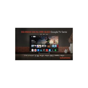 Grundig 65'' GQ 850A 65'' 165 Ekran Uydu Alıcılı 4K Ultra HD Smart QLED TV LED Teknolojisi ile Gelişmiş Görüntü Deneyimi HBCV0000B0J7ZQ