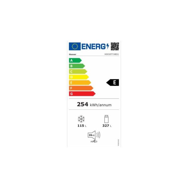 Hoover HOCG5T718EX1 E Enerji Sınıfı 442 Lt Wi-Fi Bağlantılı Kombi Tipi No Frost Buzdolabı