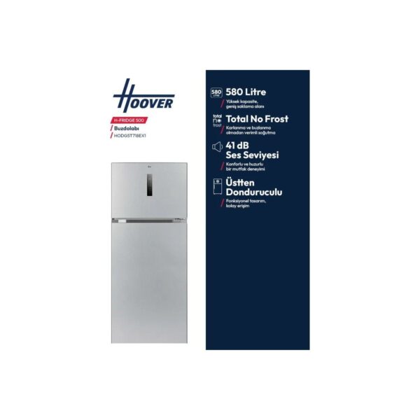 Hoover HODG5T718EX1 E Enerji Sınıfı 580 Lt No Frost Buzdolabı