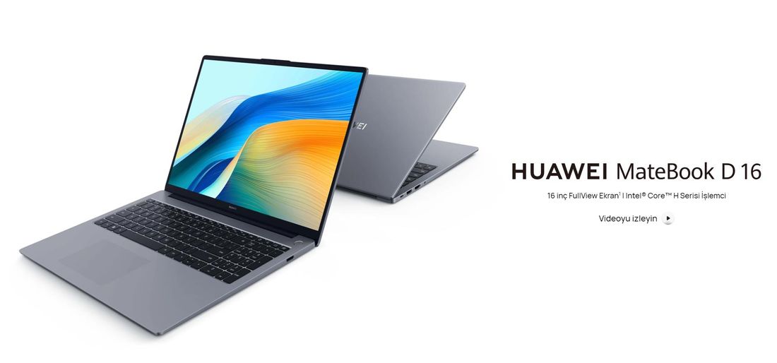 Huawei Matebook D16 2024 Intel Core i5 13420H 16GB 1TB SSD Windows 11 Home 16" IPS Taşınabilir Bilgisayar