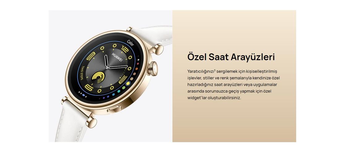 HUAWEI Watch GT4 41mm - Su Geçirmez Tasarım, Adımsayar ve Uyku Takibi ile Günlük Kullanıma Uygun