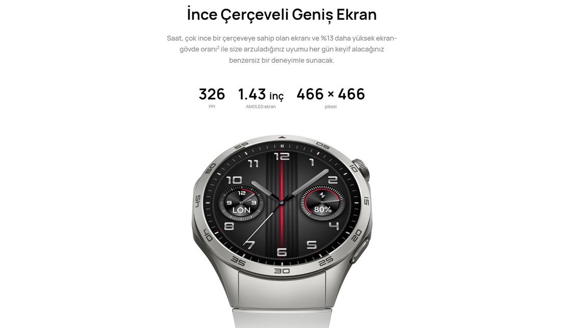 HUAWEI Watch GT4 41mm - Su Geçirmez Tasarım, Adımsayar ve Uyku Takibi ile Günlük Kullanıma Uygun