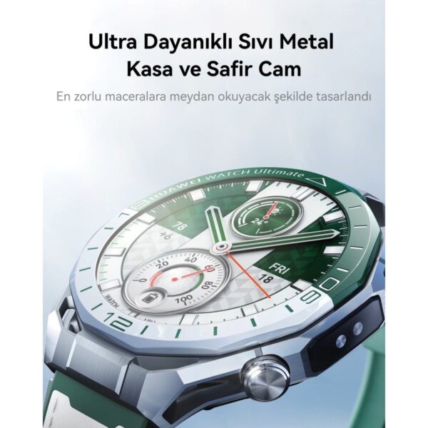 Huawei Watch Ultimate 2, Zirkonyum Bazlı Sıvı Metal Kasa,150m Dalış Desteği, Bluetooth Arama, Hassas Sağlık Takibi, iOS & Android Uyumlu