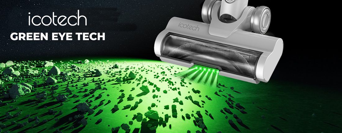 Icotech F30 Max 38KPA Greeneye Lazer Teknoloji Şarjlı Dikey Süpürge