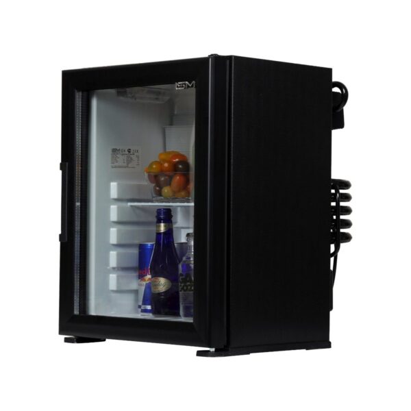 ISM Siyah Cam Kapılı Mini Buzdolabı 40 lt Büro Tipi Enerji Sınıfı G Mekanik Kontrol SM-40G