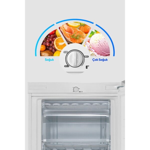Kumtel 160L Dikey Derin Dondurucu 5 Çekmeceli E Enerji Sınıfı ile Sessiz Çalışma Özelliği HFR-160