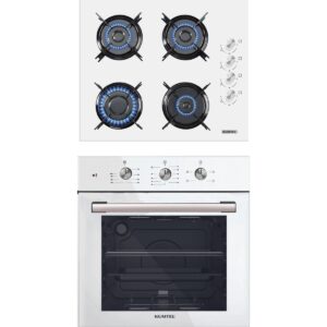 Kumtel 2'li Beyaz Cam Ankastre Set HBCV00002K44OW
