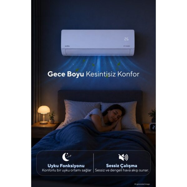 Kumtel Hinoki KMSAC-12 12.000 Btu A++ Inverter Duvar Tipi Split Klima (Montaj Dahil)