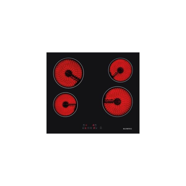 Kumtel Siyah Cam Vitroseramik / Dokunmatik Ankastre Set – 8 Programlı