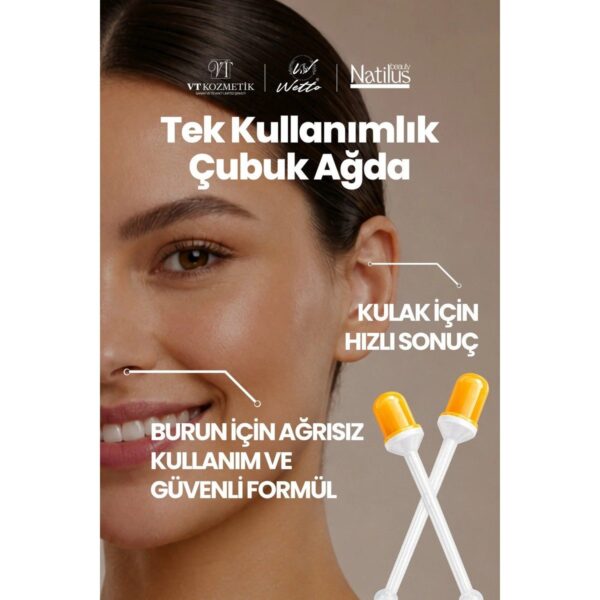Natilus Professional Handy Wax Burun Kulak Için Tek Kullanımlık Ağda Çubukları