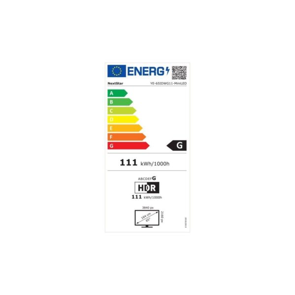Nextstar YE-65IDWG11 65” 165 Ekran Uydu Alıcılı 4K Ultra HD Google MiniLED TV