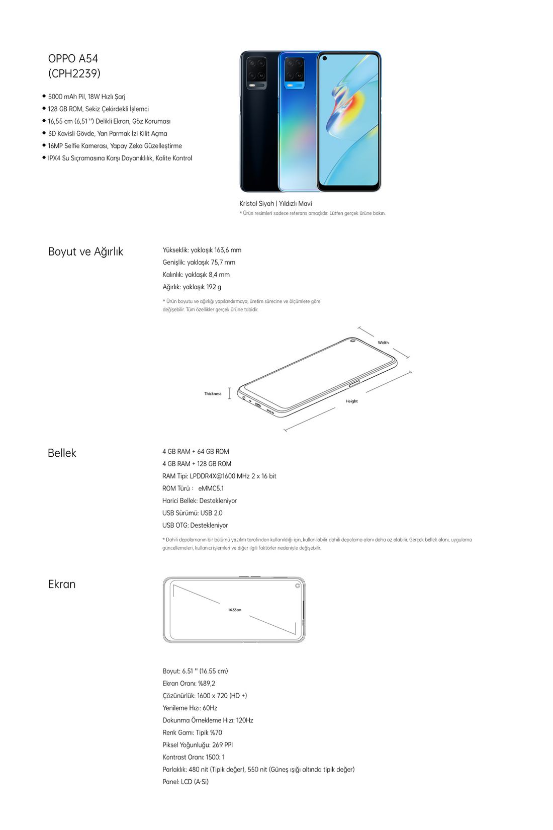 Oppo A54