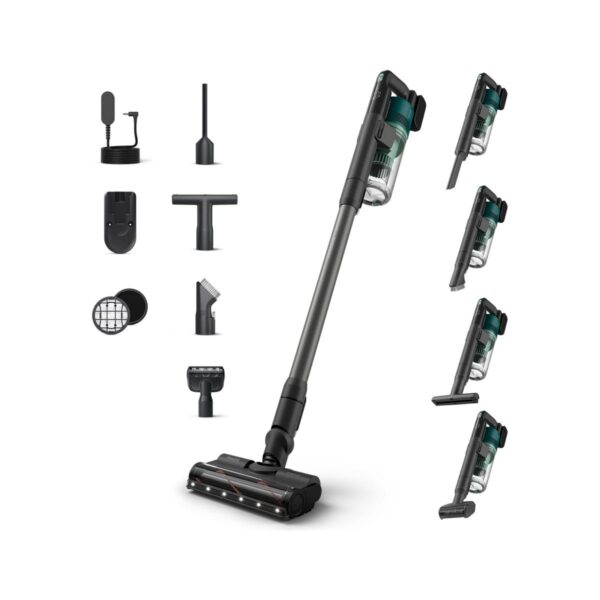 Philips 6000 Serisi XC6456/10 Kablosuz Şarjlı Dikey Süpürge Toz Haznesi ile Kolay Temizlik