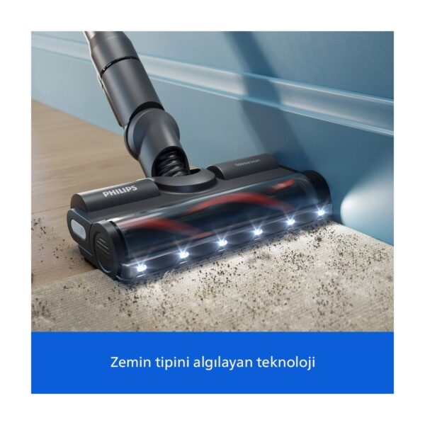Philips 8000 Serisi Aqua Plus Kablosuz Dik Süpürge, 360 Emiş, LED Başlık, 80 dk’ya Kadar Kullanım, XC8153/10