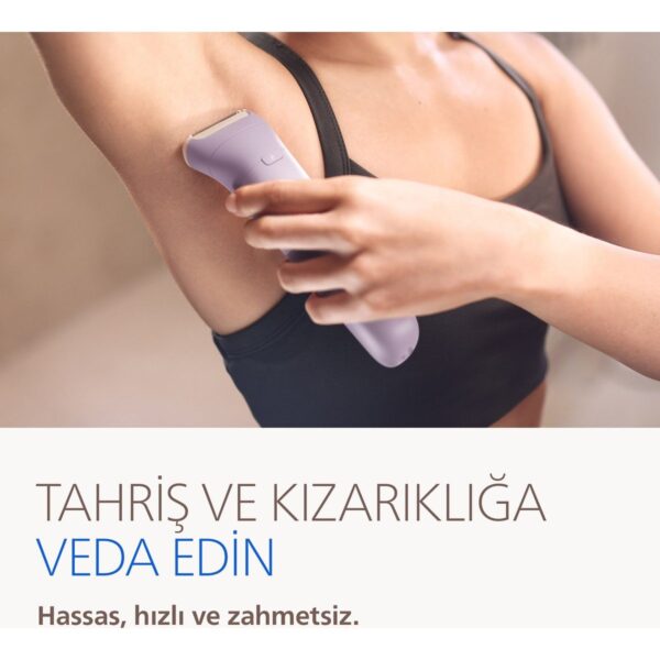 Philips 9000 Serisi Kablosuz Epilatör Mor Renkli Yıkanabilir Başlık ile Islak ve Kuru Kullanım