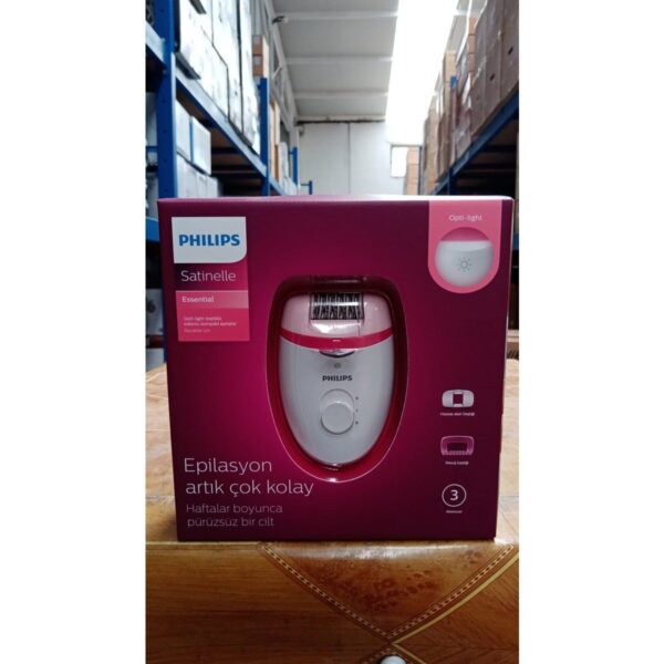 Philips BRE255/05 Satinelle Essential Kablolu Kompakt Epilatör Yıkanabilir Başlık ve 3 Hız Ayarıyla