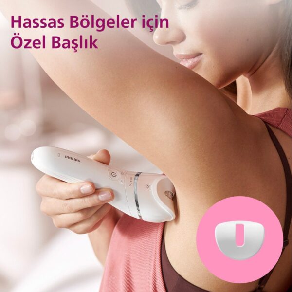 Philips BRE720/05 Epilatör (Yüz+Koltuk alti+Bikini Bölgesi+Bacak)Islak-Kuru,Işıklı,Kablosuz
