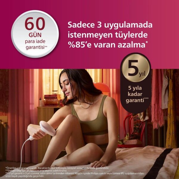 Philips Lumea 7000 Serisi SC1997/00 IPL Tüy Alma Gülkurusu Renkli 2 Başlık ve Çanta ile