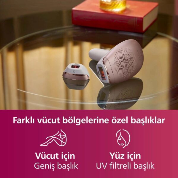 Philips Lumea 7000 Serisi SC1997/00 IPL Tüy Alma Gülkurusu Renkli 2 Başlık ve Çanta ile