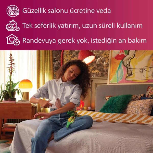 Philips Lumea 7000 Serisi SC1997/00 IPL Tüy Alma Gülkurusu Renkli 2 Başlık ve Çanta ile