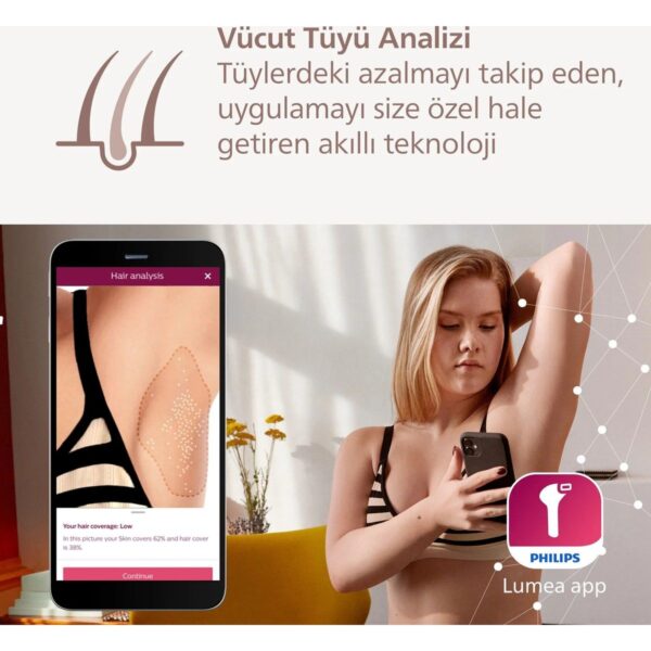 Philips Lumea 9900 Serisi BRI951/03 IPL Tüy Alma Cihazı Pembe SkinAI Özellikli Kablosuz Kullanım