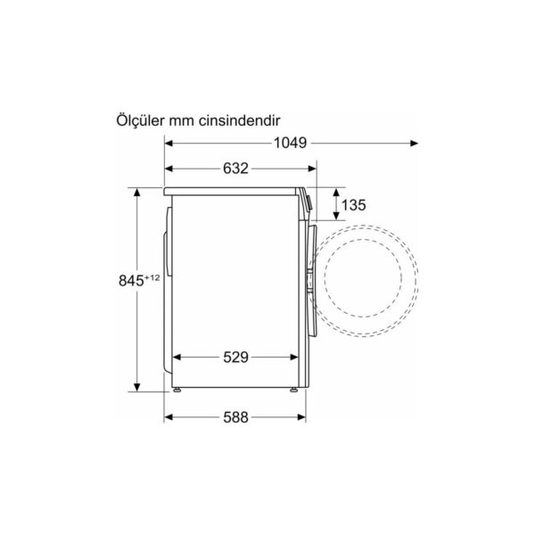 Profilo CGA25203TR 10 kg 1200 Devir Beyaz Çamaşır Makinesi