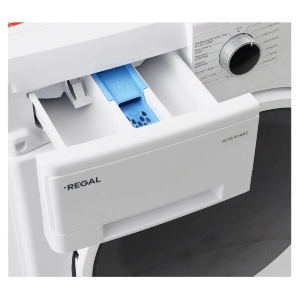 Regal Kurutmalı Çamaşır Makinesi 9 kg Kapasite D Enerji Sınıfı 1400 Devir Hızı ile Etkili Temizlik KCM 91402