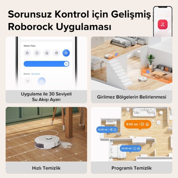 Roborock Vacuum Cleanner Q8 Max Robot Süpürge