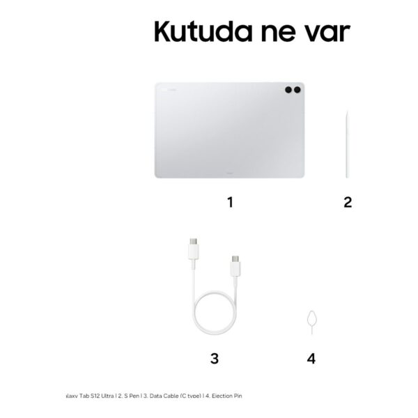Samsung Galaxy Tab S12 Ultra, 12GB RAM, 256GB Depolama Alanı, 14.6 İnç, 120Hz Ekran, WiFi7, S Pen Dahil