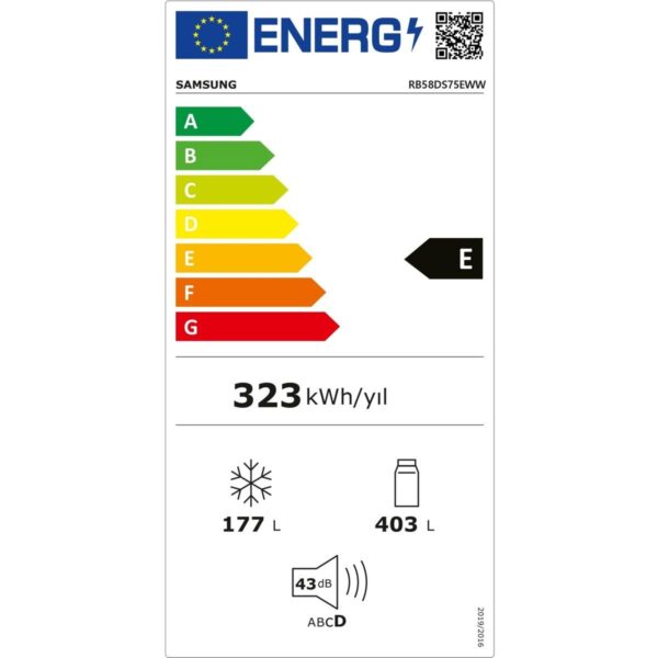 Samsung RB58DS75EWW/TR 580 Lt Alttan Donduruculu İkili Soğutma No-Frost Buzdolabı